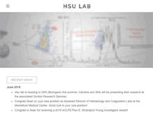 Tablet Screenshot of hsulab.com